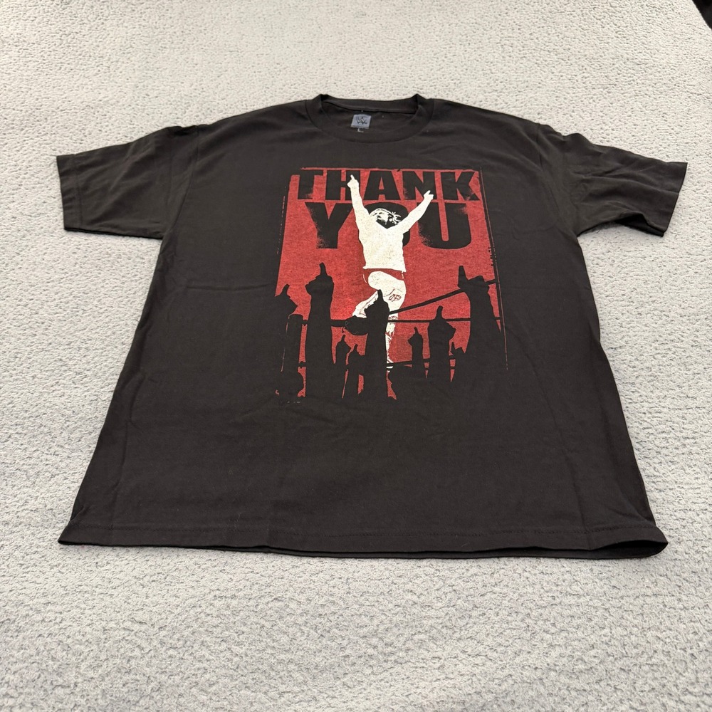 WWE Authentic Daniel Bryan Thank You Yes Movement Black Graphic T-Shirt Mens L